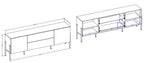 Έπιπλο τηλεόρασης Plum 2D2D-Leuko
