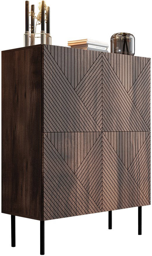 Μπουφές Ψηλός Art Deco 4D-Καφέ