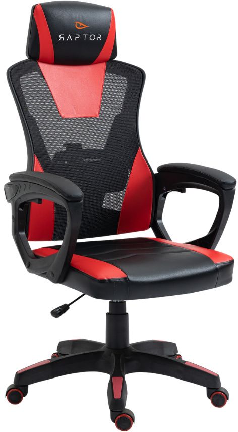 Καρέκλα Gaming Raptor Ace-Κόκκινο