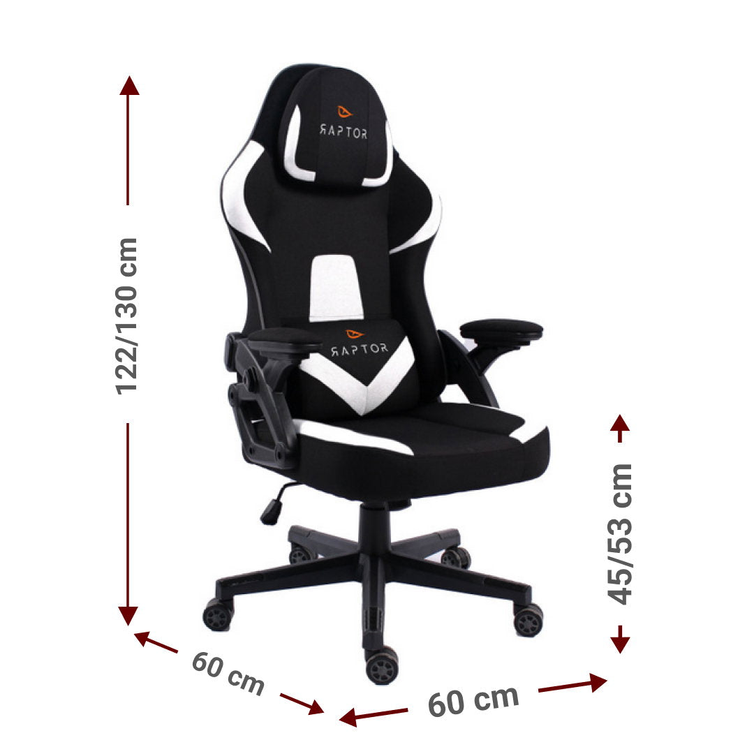 Καρέκλα Gaming Raptor Fury-Λευκό