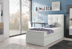 Επενδυμένο κρεβάτι Mini 2-Leuko-100 x 200-Deksia