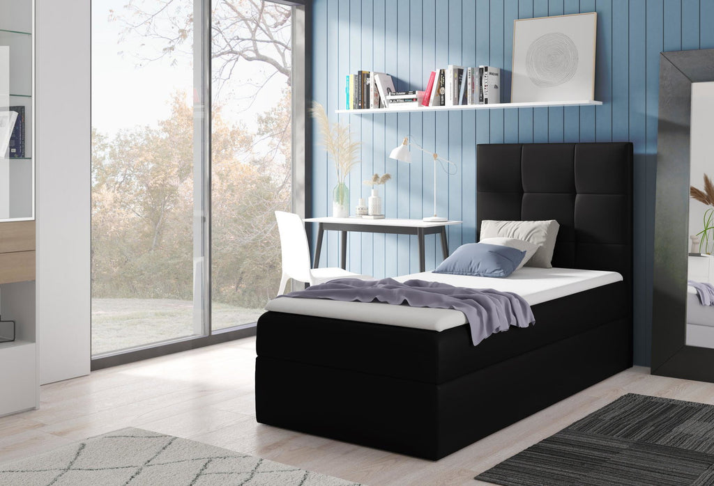 Επενδυμένο κρεβάτι Mini 2-Mauro-90 x 200-Deksia