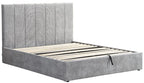 Επενδυμένο κρεβάτι Denzel-Γκρι-160x200-Lift-Storage
