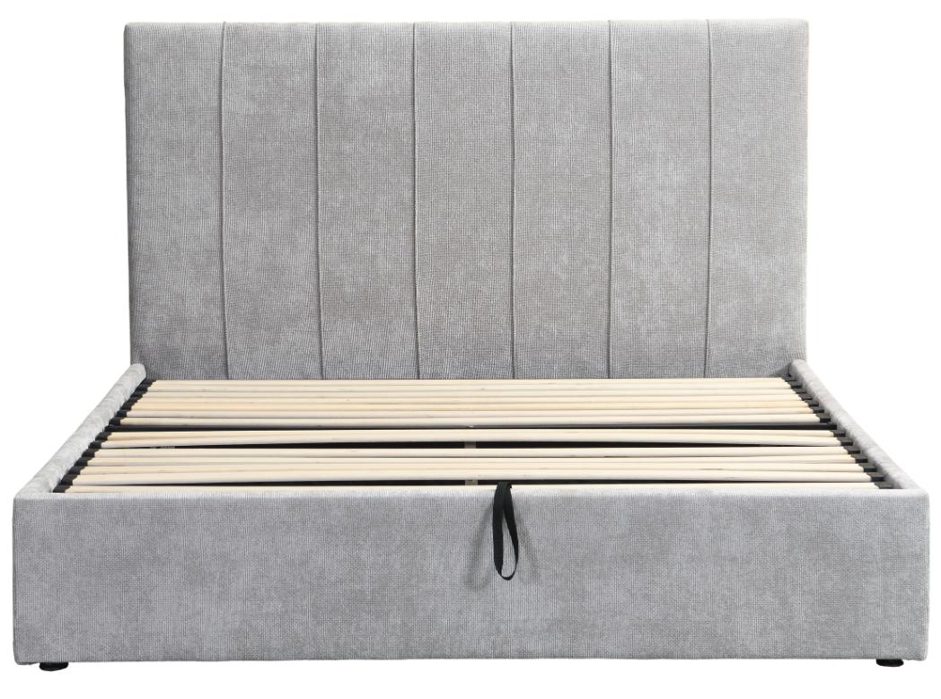 Επενδυμένο κρεβάτι Denzel-Γκρι-160x200-Lift-Storage