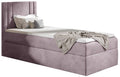 Επενδυμένο κρεβάτι Carmen Mini-Roz-80 x 200-Aristera