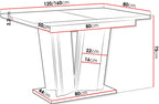 Τραπέζι Doha επεκτεινόμενο ΙΙ-leuko gualistero - concrete