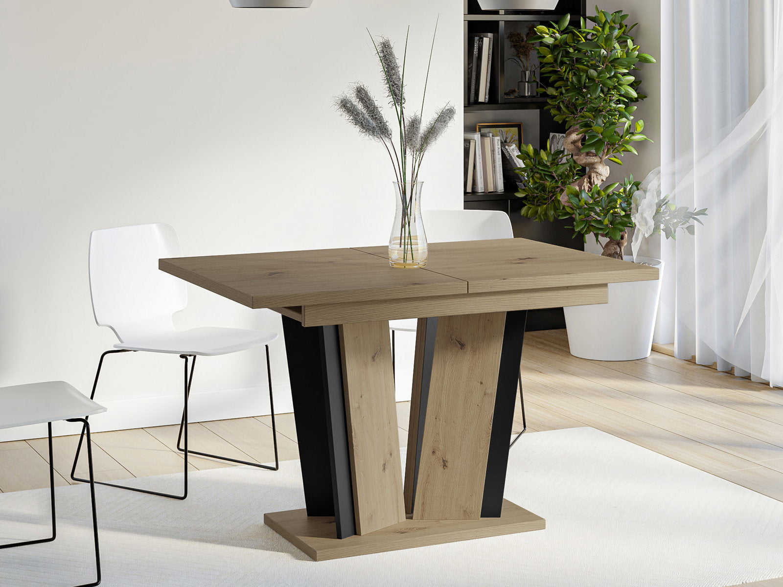 Τραπέζι Doha επεκτεινόμενο ΙΙ-artisan oak - mauro mat