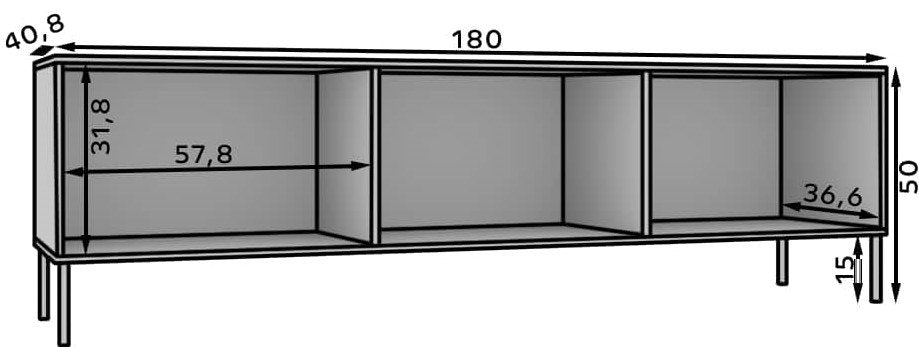 Έπιπλο τηλεόρασης Code3D-Mauro