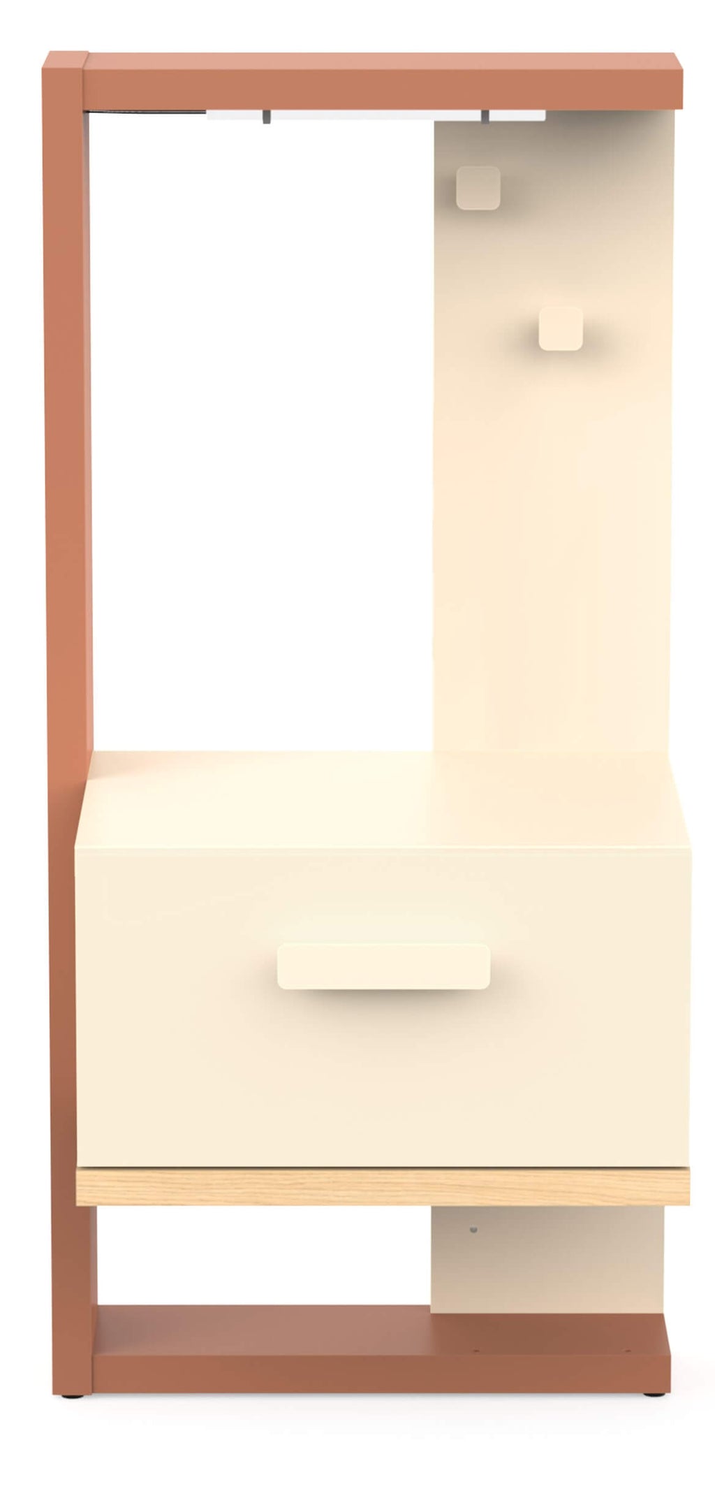 Κομοδίνο Camilla-Terracotta