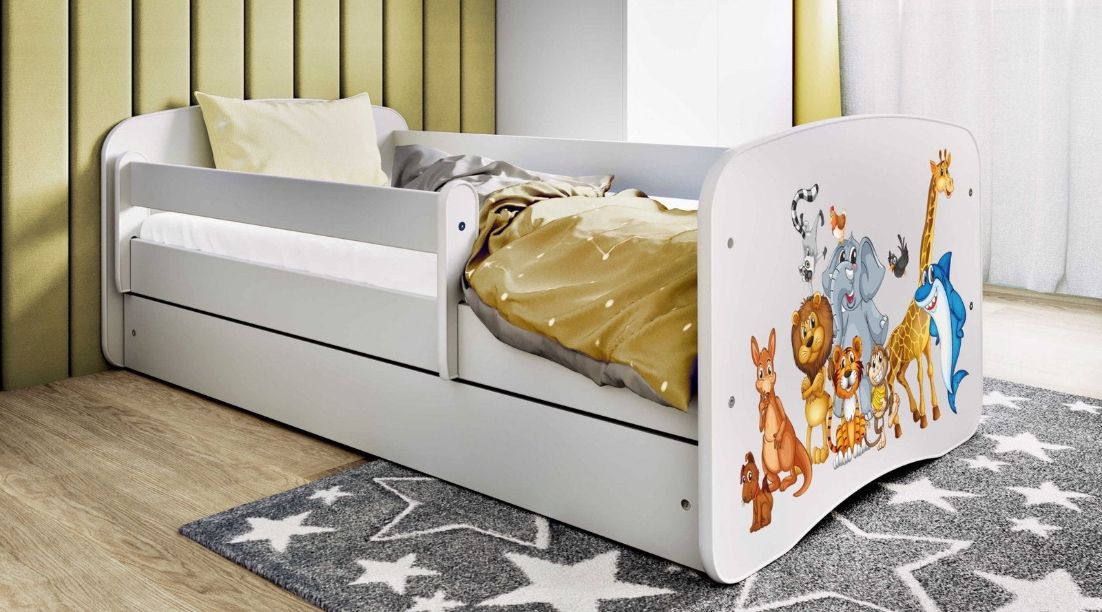 Παιδικό Κρεβάτι Babydreams Cartoon-Leuko-160 x 80-Animals
