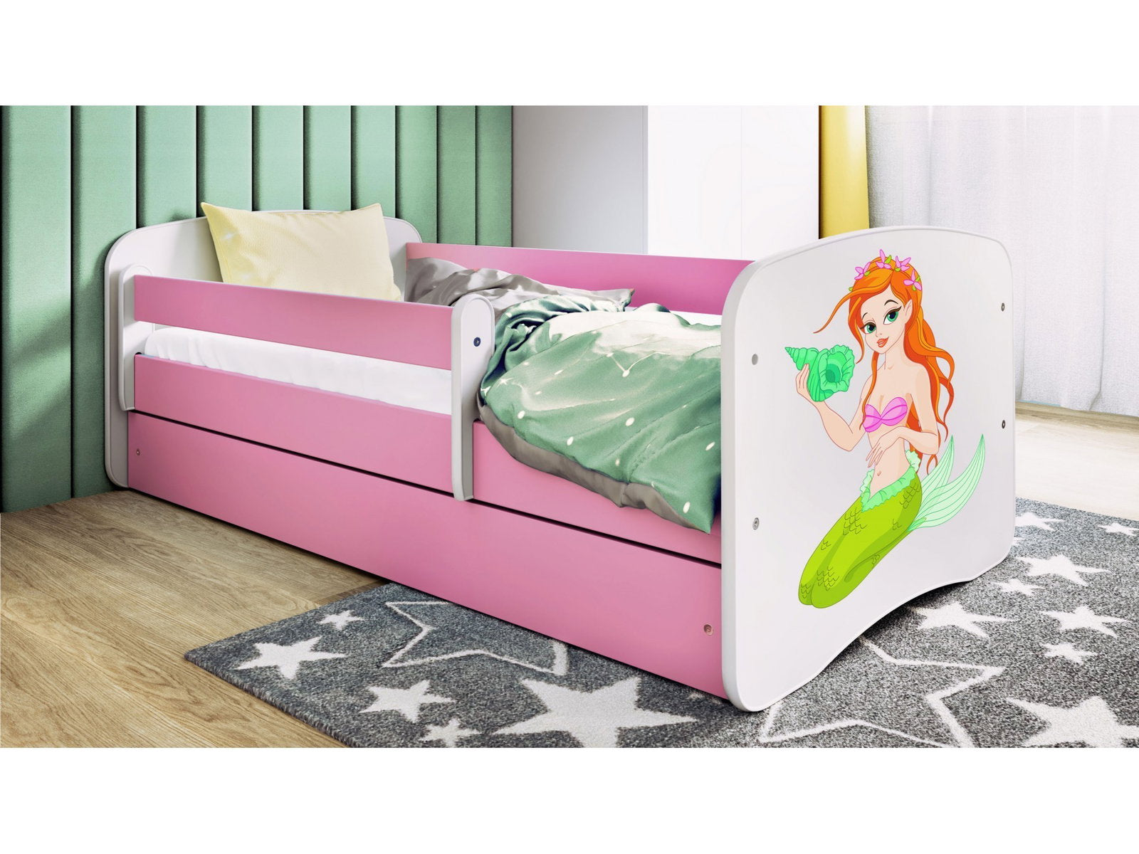 Παιδικό Κρεβάτι Babydreams Cartoon-Roz-140 x 70-Mermaid