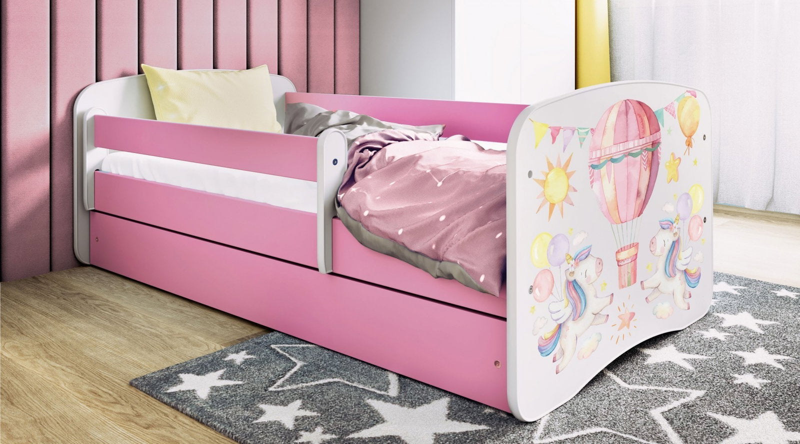 Παιδικό Κρεβάτι Babydreams Cartoon-Roz-180 x 80-Balloon