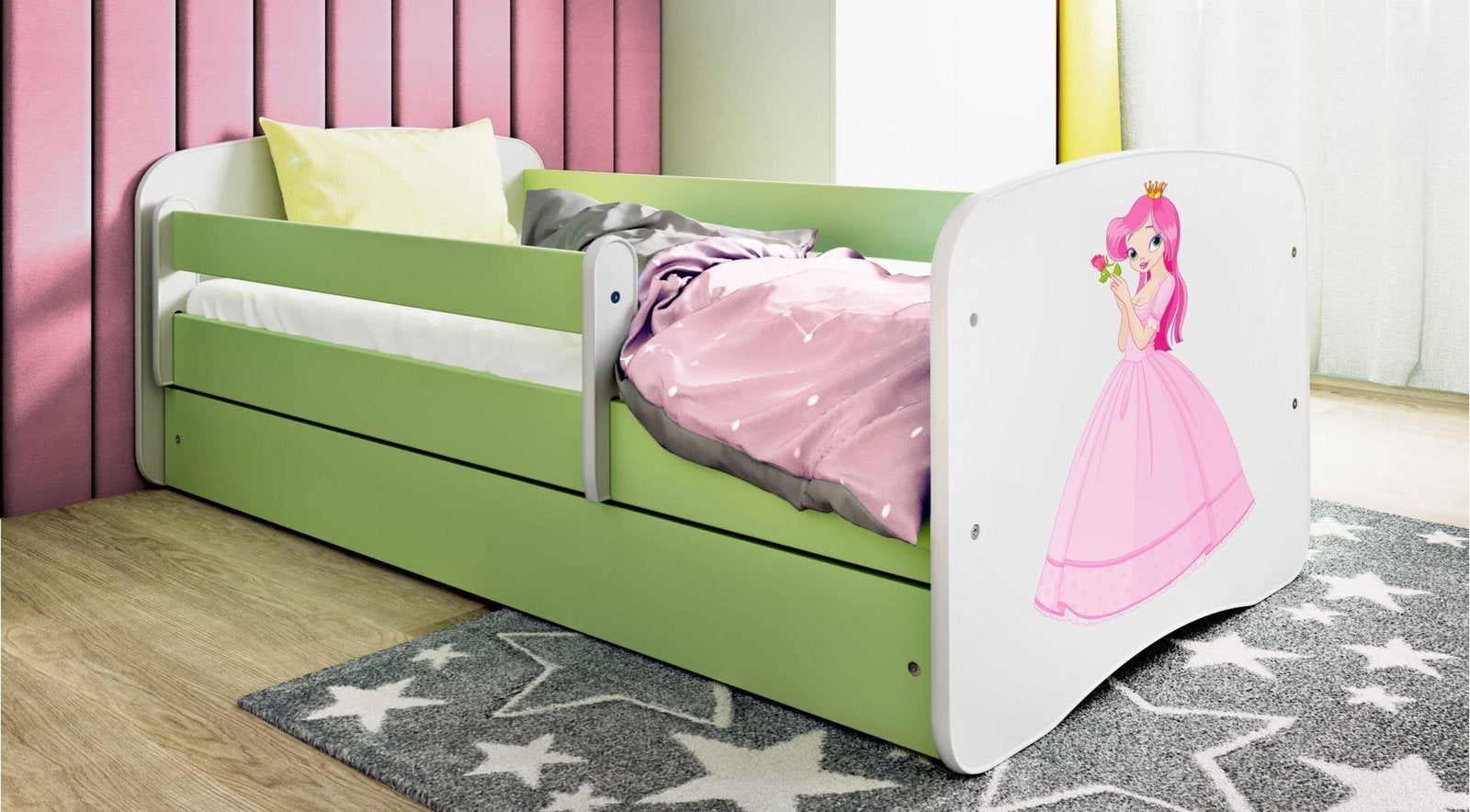 Παιδικό Κρεβάτι Babydreams Cartoon-Prasino-160 x 80-Princess
