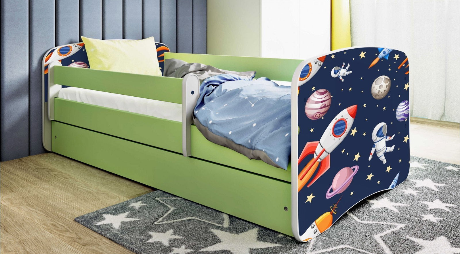 Παιδικό Κρεβάτι Babydreams Cartoon-Prasino-160 x 80- Cosmos