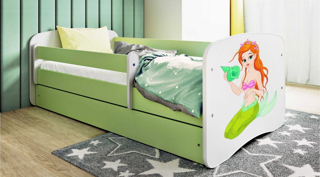 Παιδικό Κρεβάτι Babydreams Cartoon-Prasino-160 x 80-Mermaid