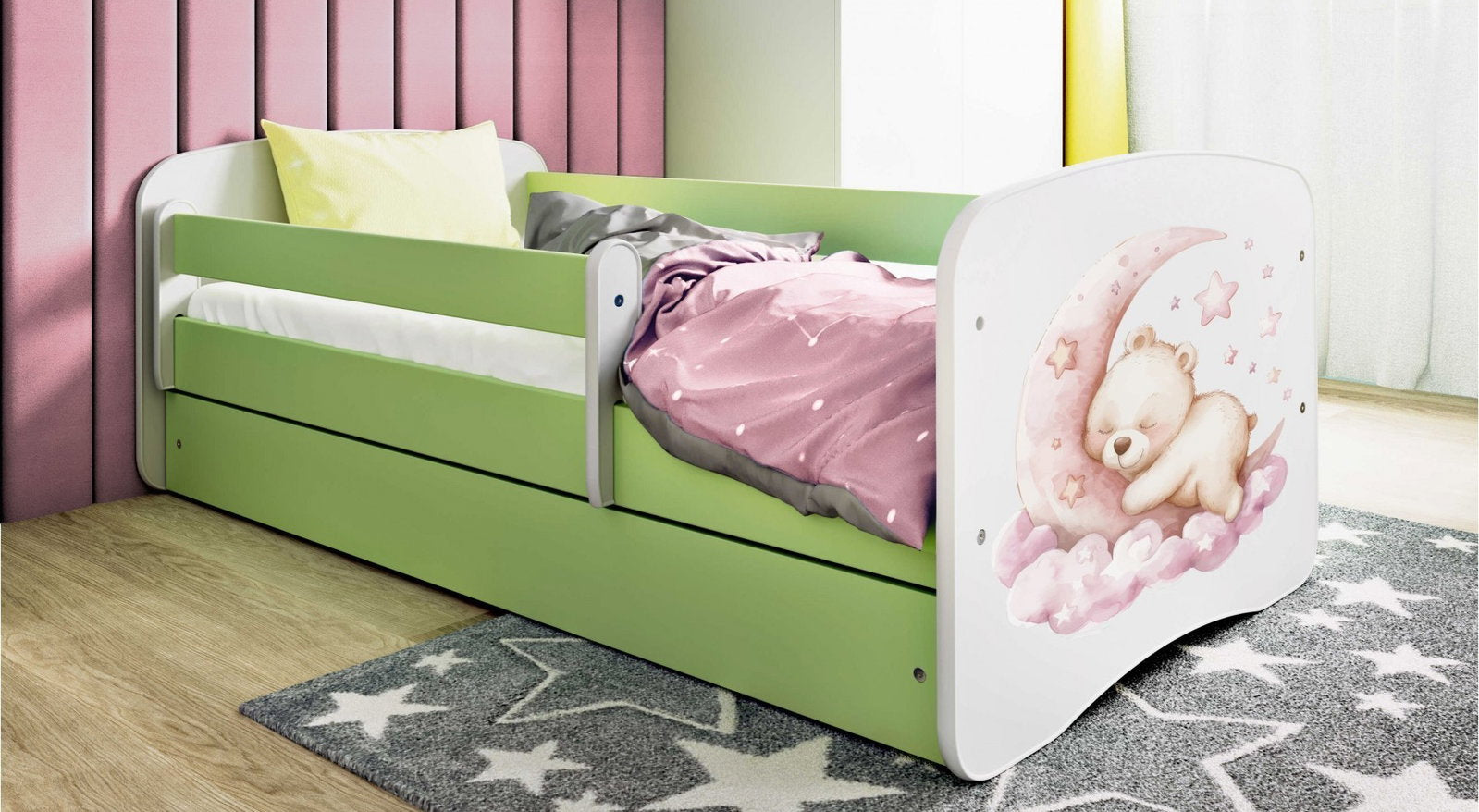 Παιδικό Κρεβάτι Babydreams Cartoon-Prasino-180 x 80-Dream