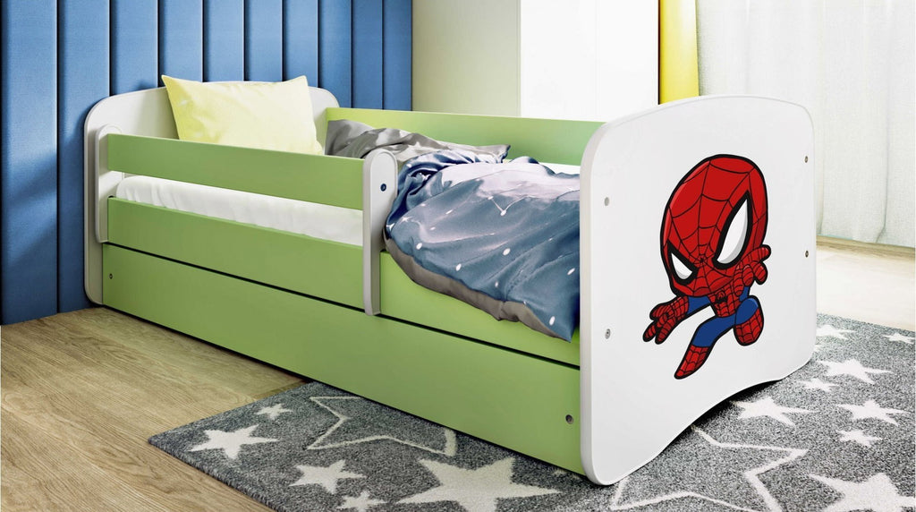 Παιδικό Κρεβάτι Babydreams Cartoon-Prasino-180 x 80-Spiderman