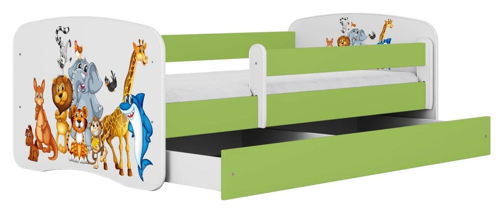 Παιδικό Κρεβάτι Babydreams Cartoon-Prasino-180 x 80-Animals