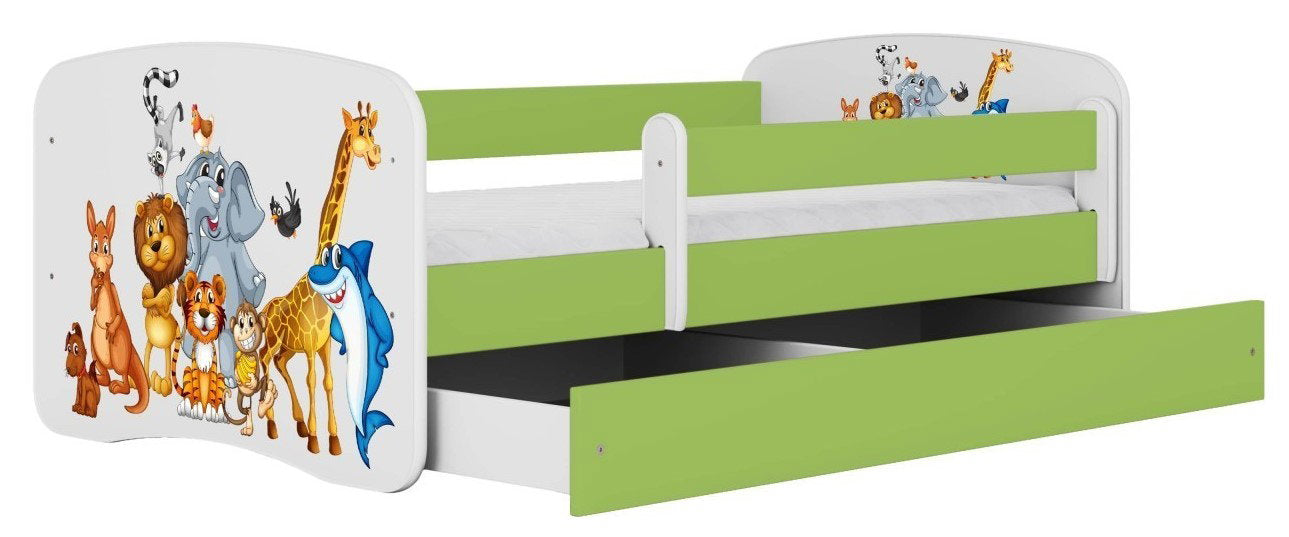 Παιδικό Κρεβάτι Babydreams Cartoon-Prasino-180 x 80-Animals