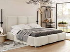 Επενδυμένο κρεβάτι Olweria-Leuko - Mpez-140 x 200