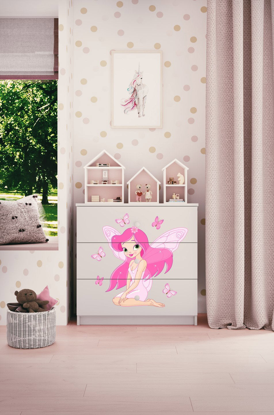 Συρταριέρα Babydreams Cartoon-Leuko-Fairy with butterflies