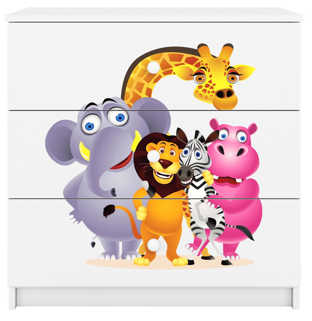 Συρταριέρα Babydreams Cartoon-Leuko-Zoo