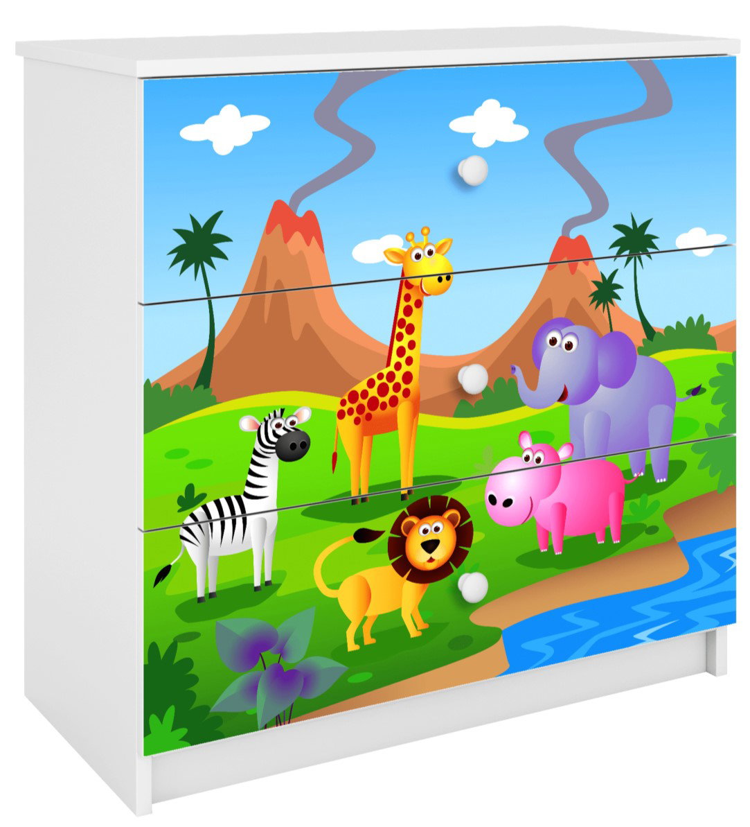 Συρταριέρα Babydreams Cartoon-Leuko-Safari