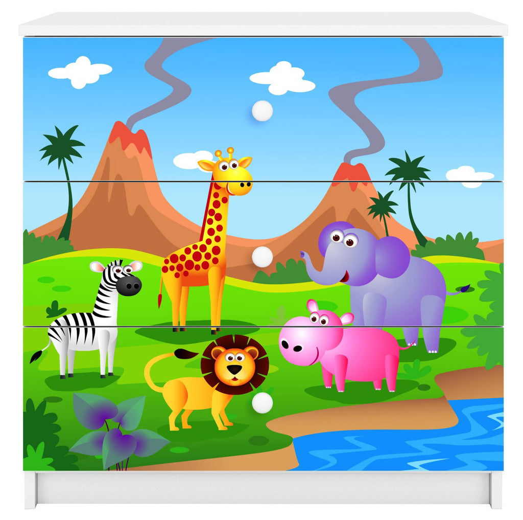 Συρταριέρα Babydreams Cartoon-Leuko-Safari
