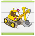 Συρταριέρα Babydreams Cartoon-Prasino-Digger