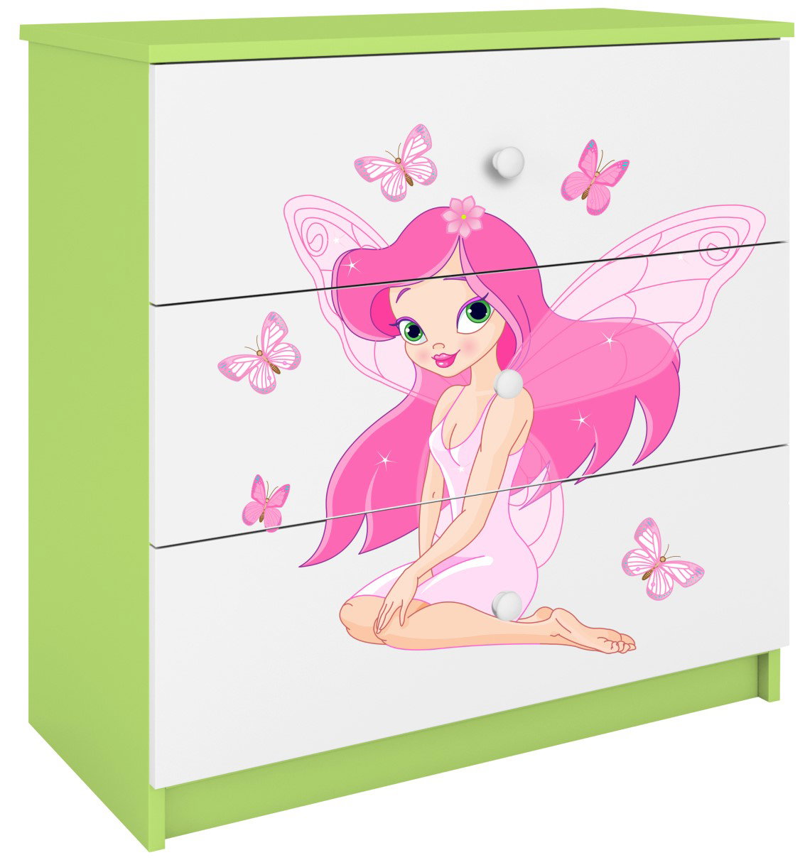 Συρταριέρα Babydreams Cartoon-Prasino-Fairy with butterflies