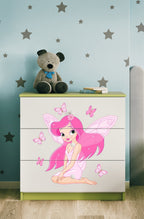 Συρταριέρα Babydreams Cartoon-Prasino-Fairy with butterflies