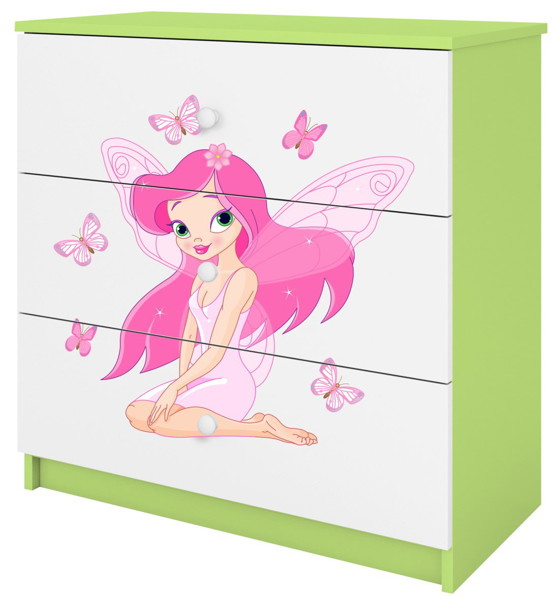 Συρταριέρα Babydreams Cartoon-Prasino-Fairy with butterflies