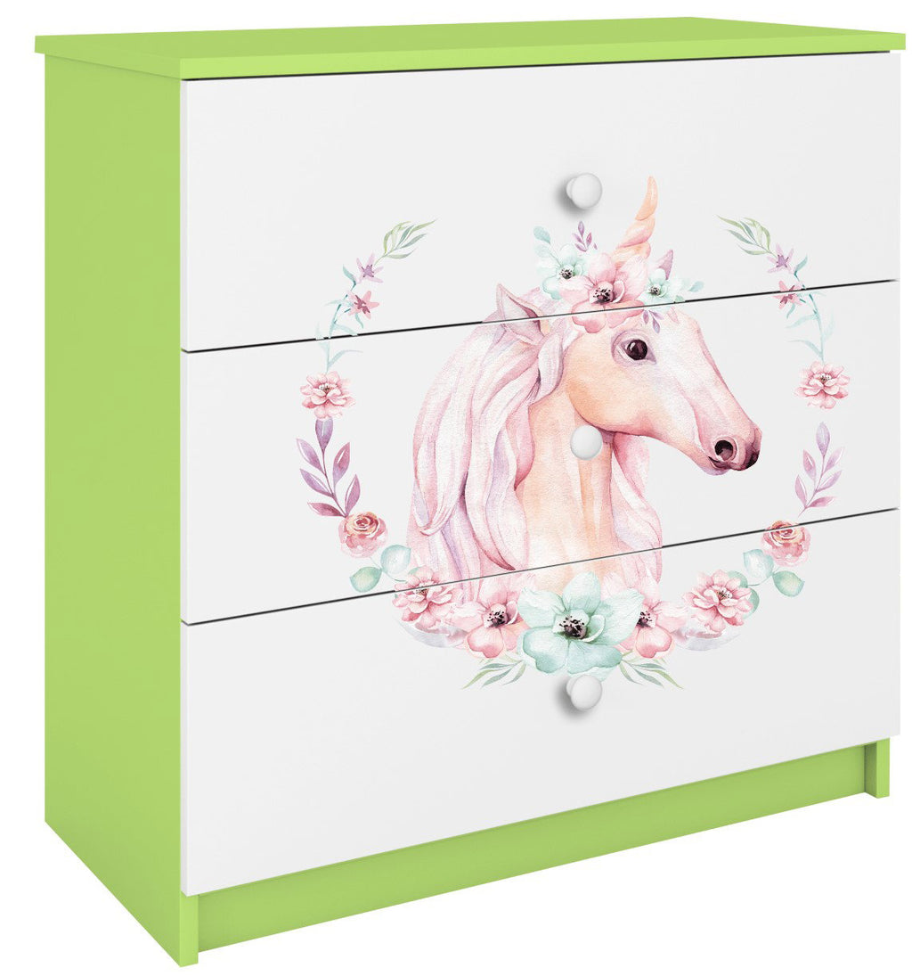 Συρταριέρα Babydreams Cartoon-Prasino-Unicorn