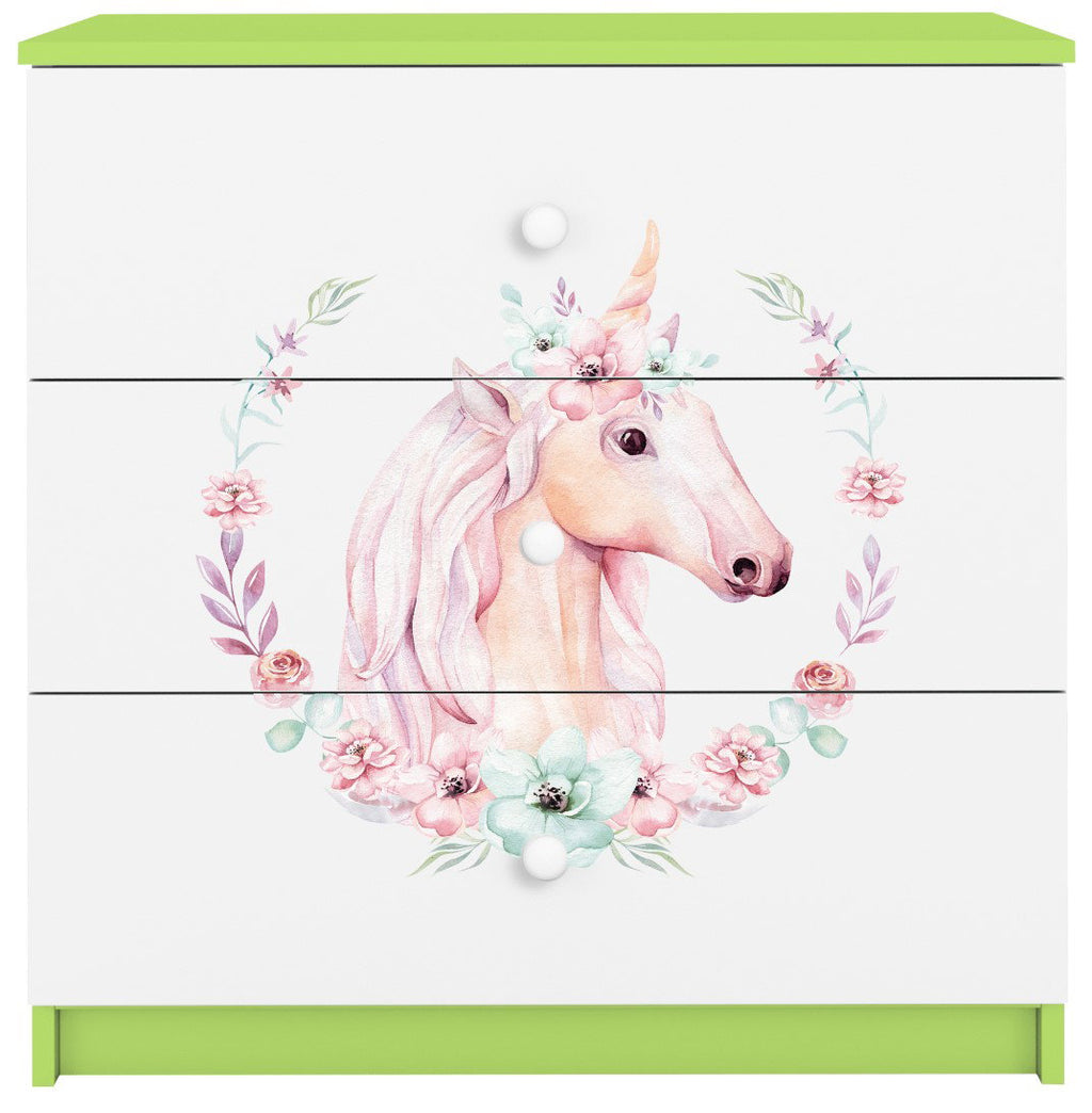 Συρταριέρα Babydreams Cartoon-Prasino-Unicorn