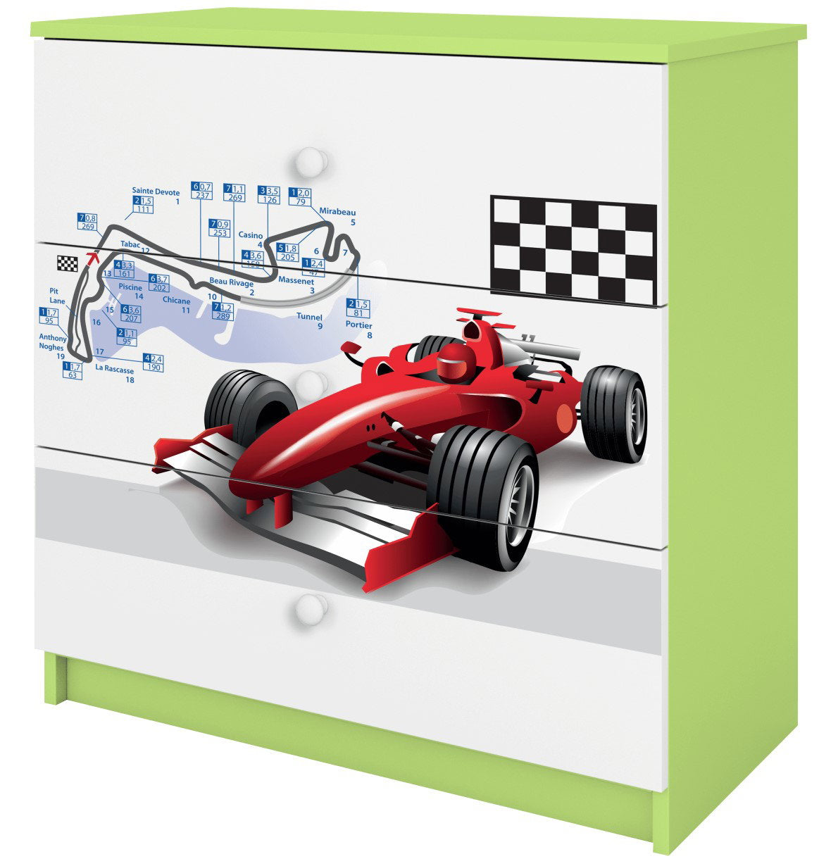 Συρταριέρα Babydreams Cartoon-Prasino-Formula