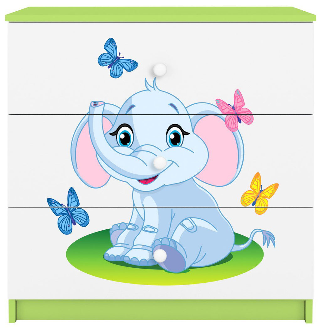 Συρταριέρα Babydreams Cartoon-Prasino-Elephant