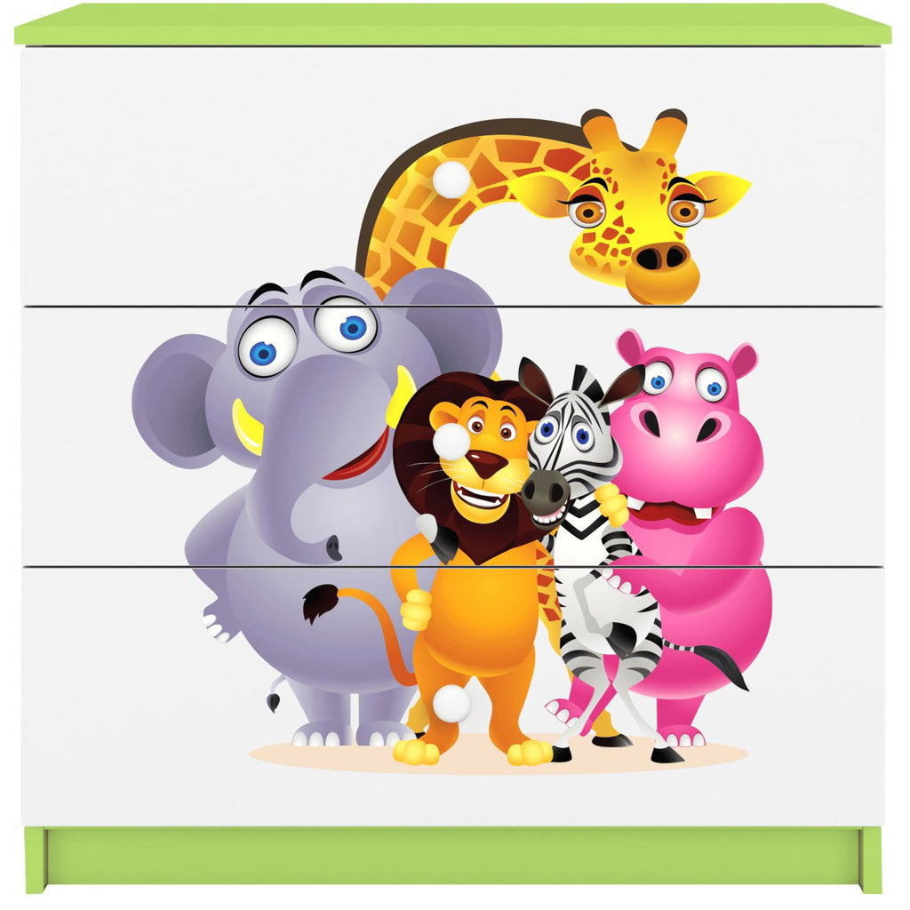 Συρταριέρα Babydreams Cartoon-Prasino-Zoo