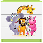 Συρταριέρα Babydreams Cartoon-Prasino-Zoo