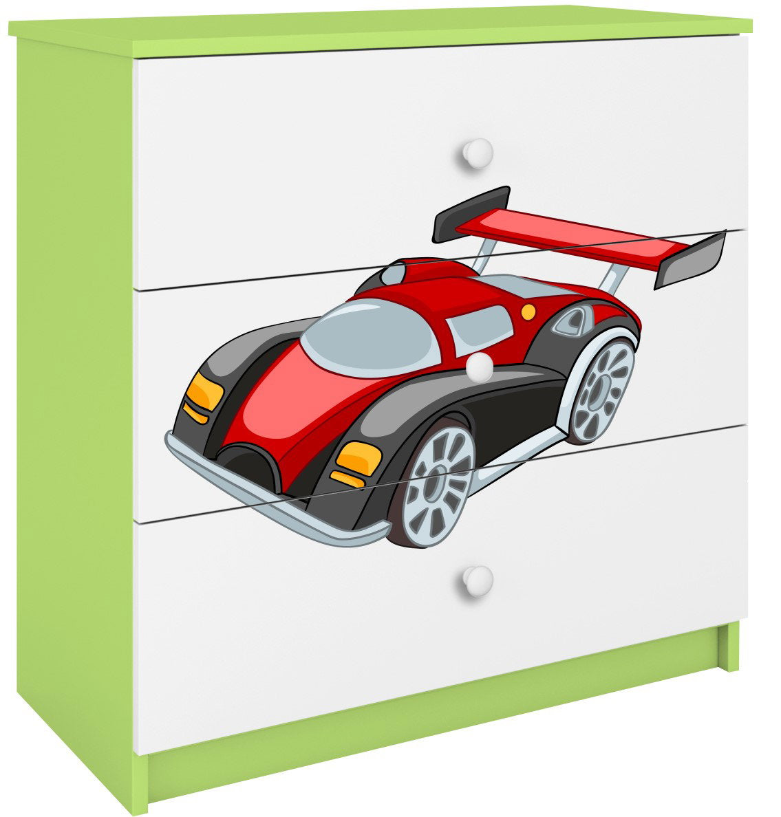 Συρταριέρα Babydreams Cartoon-Prasino-Auto