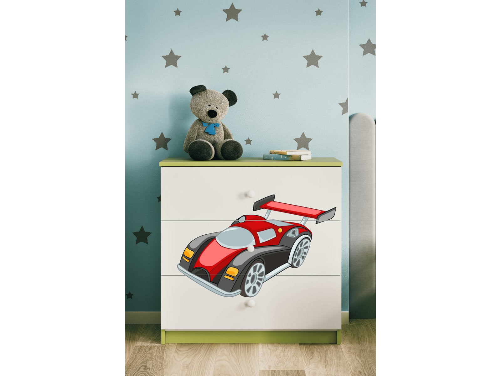 Συρταριέρα Babydreams Cartoon-Prasino-Auto
