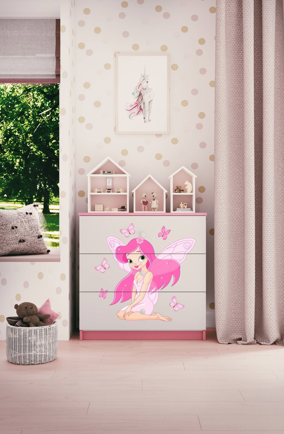 Συρταριέρα Babydreams Cartoon-Roz-Fairy with butterflies