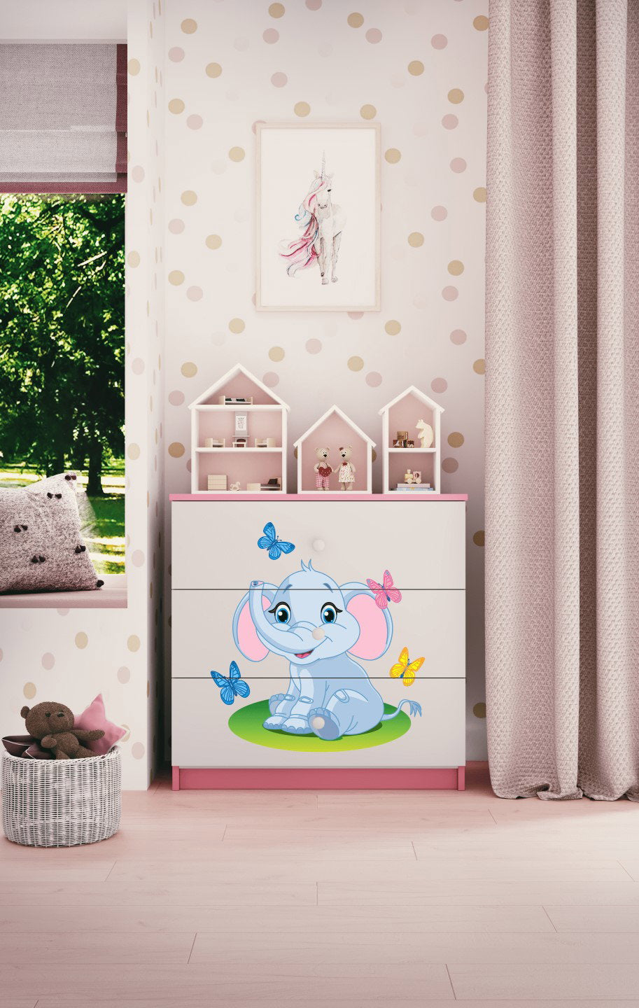 Συρταριέρα Babydreams Cartoon-Roz-Elephant