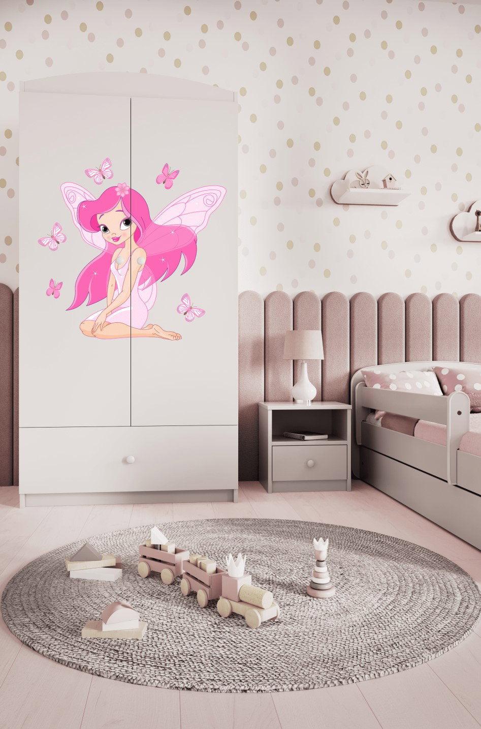 Ντουλάπα Babydreams Cartoon-Leuko-Fairy with butterflies