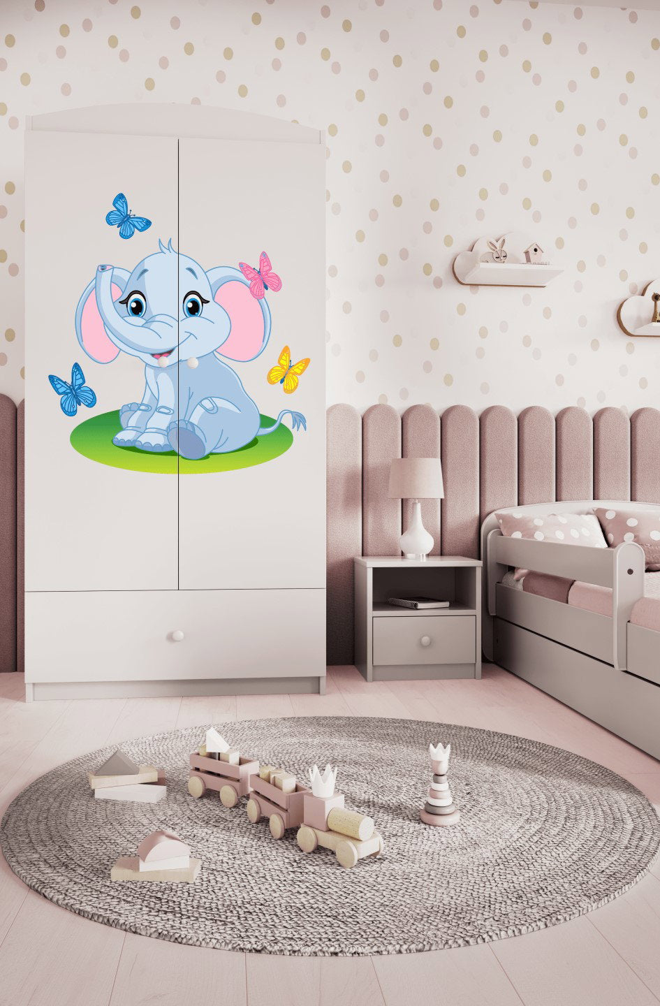 Ντουλάπα Babydreams Cartoon-Leuko-Elephant