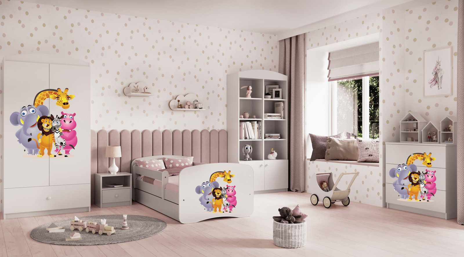 Ντουλάπα Babydreams Cartoon-Leuko-Zoo