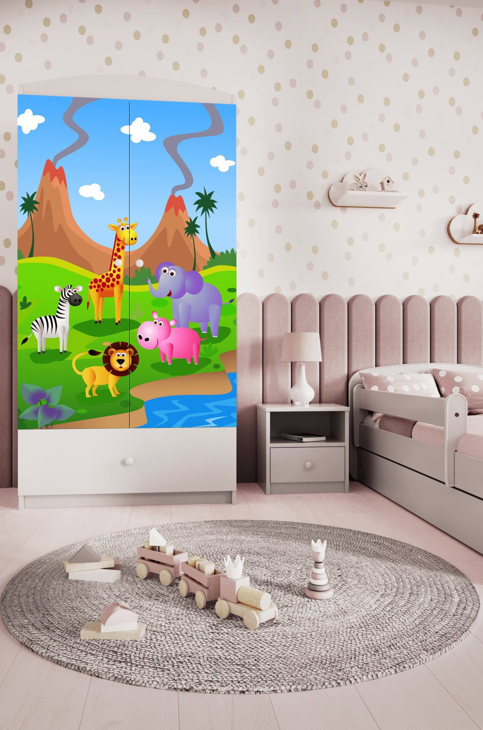 Ντουλάπα Babydreams Cartoon-Leuko-Safari