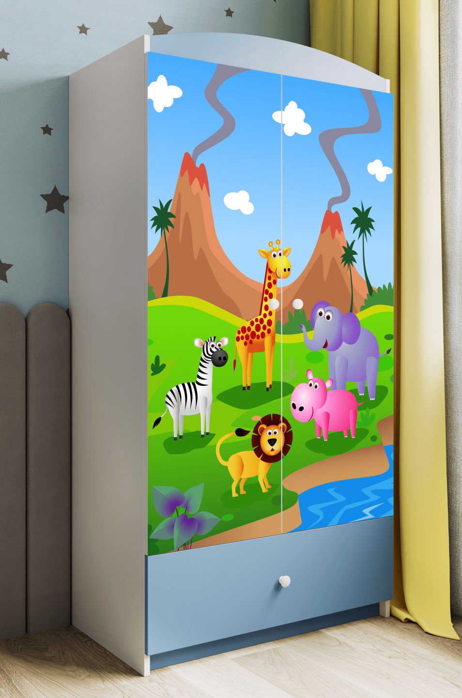 Ντουλάπα Babydreams Cartoon-Mple-Safari