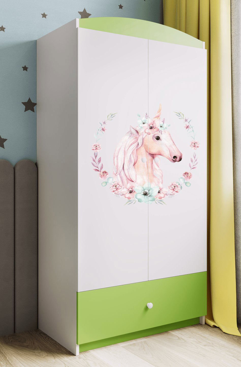 Ντουλάπα Babydreams Cartoon-Prasino-Unicorn