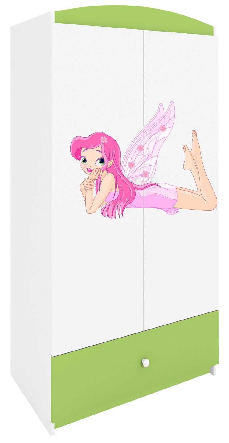 Ντουλάπα Babydreams Cartoon-Prasino-Fairy with butterflies