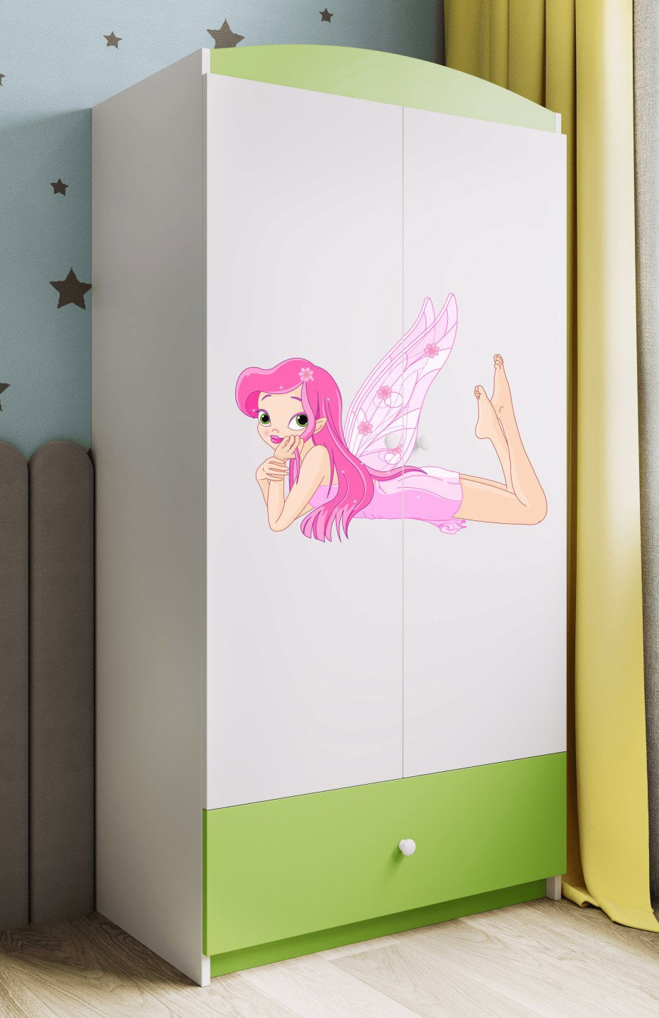 Ντουλάπα Babydreams Cartoon-Prasino-Fairy with butterflies